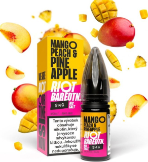 Liquid Riot BAR EDTN Salt Mango Peach Pineapple (Mango, broskev a ananas) 10ml-20mg